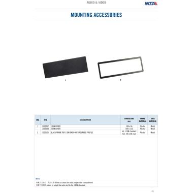 MTA - 2DIN radio cover  ( Conf. Da 1 pz )