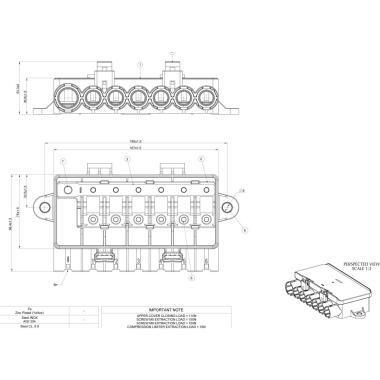 MTA - PORTAFUSIBILE MIDIVAL IP67 6 VIE ( Conf. da 24 pz )