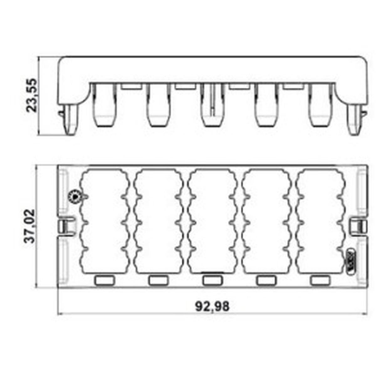 MTA - CIRCUIT BREAKER GUIDE<br />FOR 0301450, 0301706 (FOR POSITIONS 2,3,4 ONLY), 0301520, 0301682, 0301680, 0301681 ( conf. da 210 pz.)