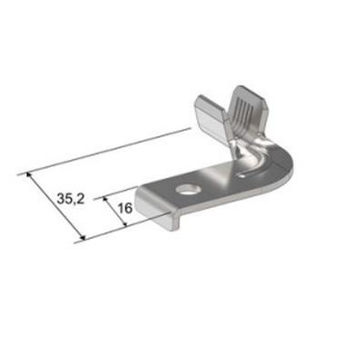MTA - TERMINALE A OCCHIELLO SX FL90 P M6   20-35 CuZn-Sn ( CONF. 500 pz.)