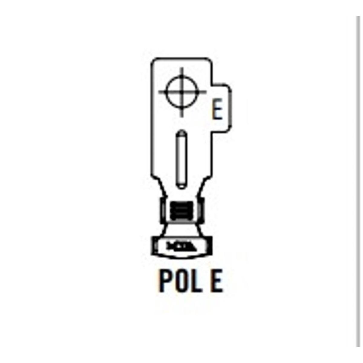 MTA - TERMINALE A OCCHIELLO MIDI L33 POL E M5 10÷20 Cu-Sn ( Conf. da 1000 pz )<br />