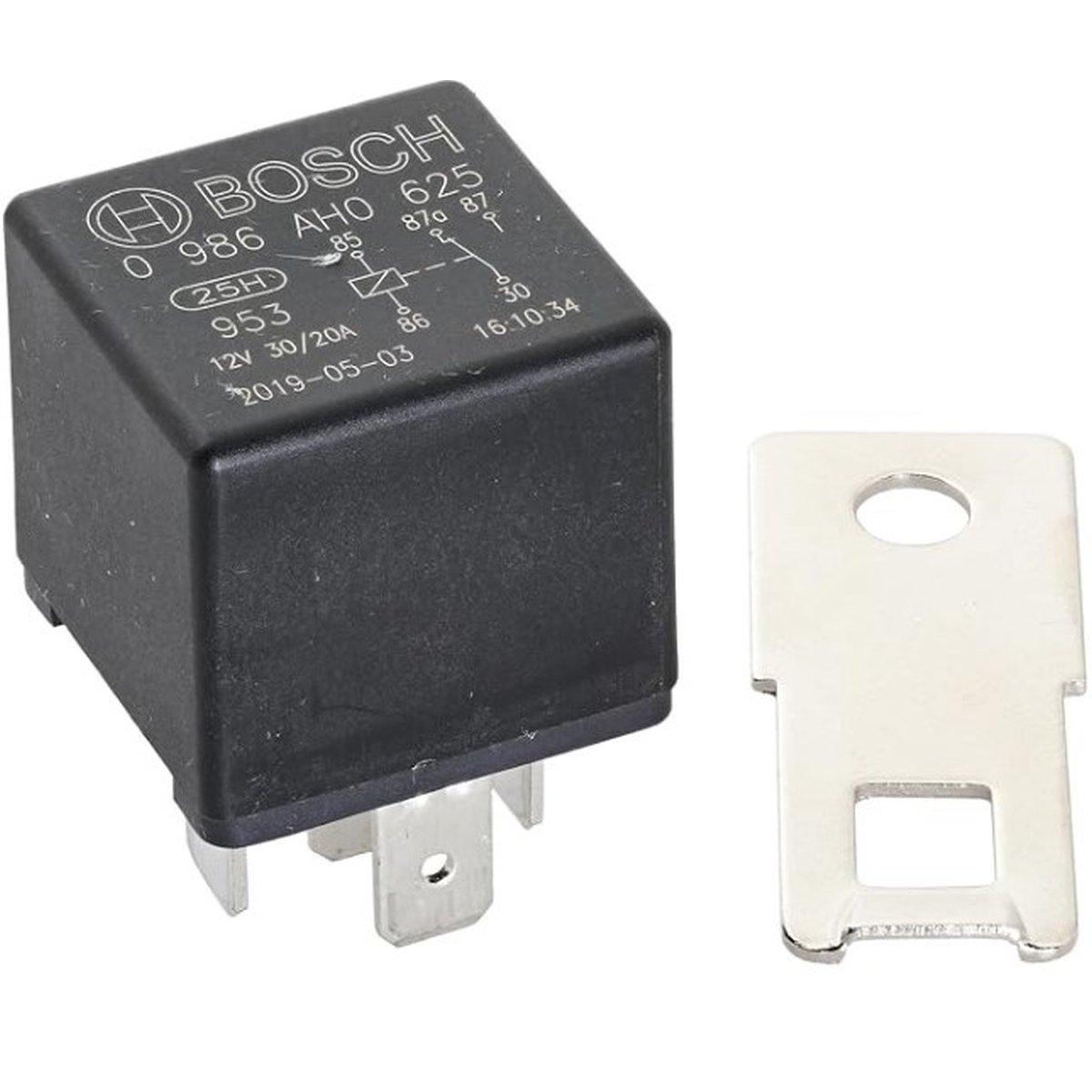 BOSCH - MINI RELAY 12 VOLT  IN SCAMBIO 20/30 AMP 5 X 6,3 mm (conf 1 pz)