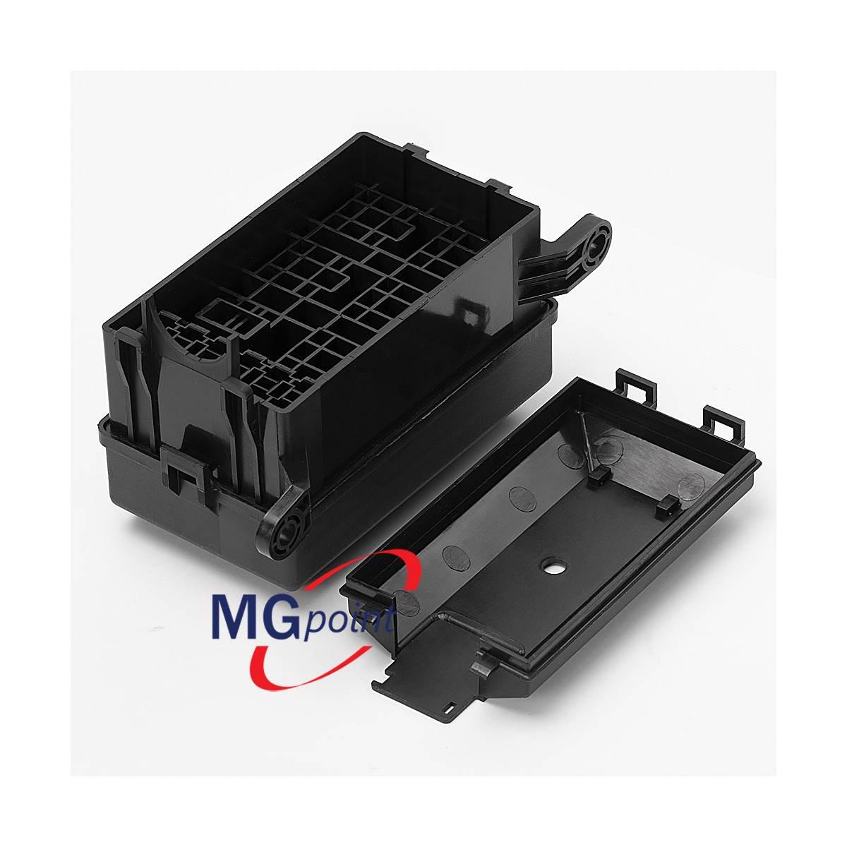 Porta mini relay 6 posti con coperchio e terminali