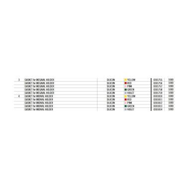 MTA - GASKET for MEGAVAL GREEN ( Conf. da 1000 pz )