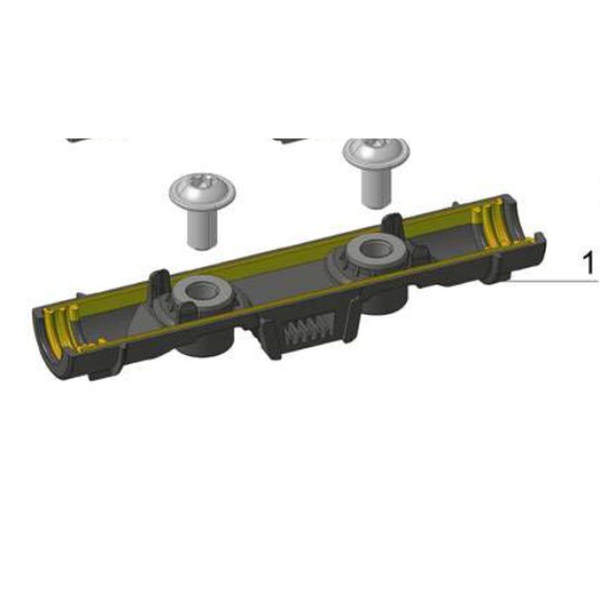 MTA - WP IN LINE MEGAVAL HOLDER WITH SCREW AND NUTS   ( Conf. 100 ) Coperchio 0301815 - Portafusibili completo 0301809