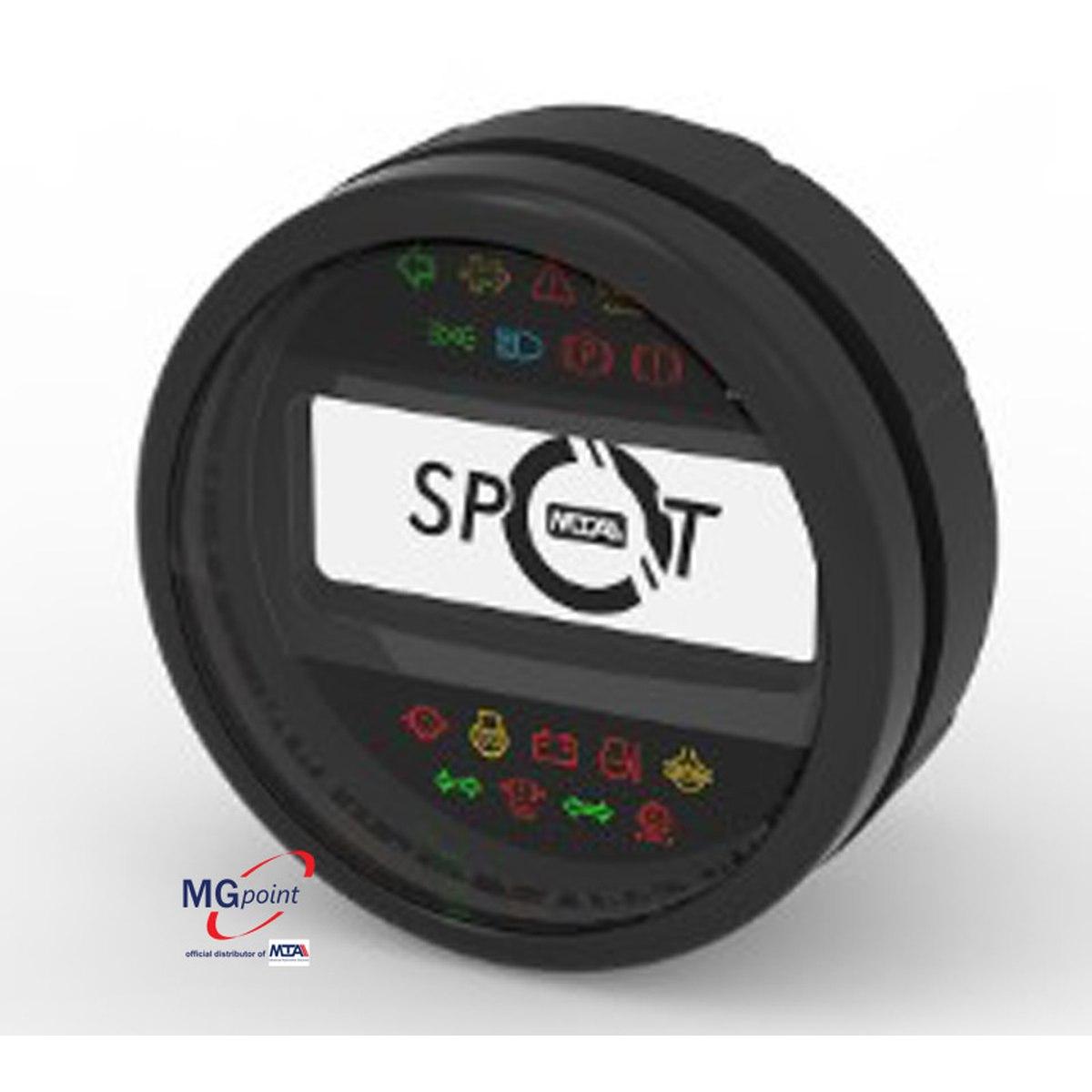 Spot is a dashboard designed for agricultural or off-highway vehicles, on wheels or tracks.Power supply is 12 Vdc.Spot features: 1 dot matrix LCD; 1 buzzer; 18 tellt