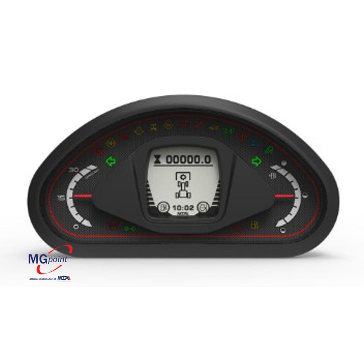 Quik Plus- Customizable dial plate, front bezel and internal mask- Dimensions: 230 x 120 x 60 mm- 2.7" dot matrix LCD 128 x 128 pixel- 2 analog gauges and 19 telltales- A
