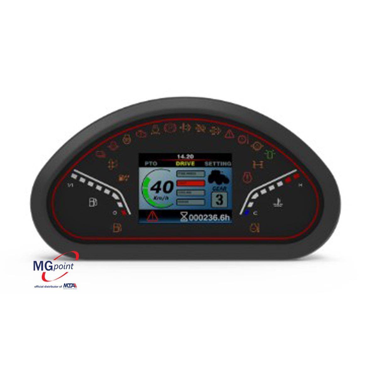 Quik Ultra- Customizable dial plate, front bezel and internal mask- Dimensions: 230 x 120 x 60 mm- 3.5 color TFT LCD 320 x 240 pixel - 2 digital bar graphs and 19 telltale