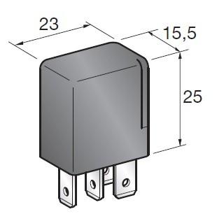 MTA - RELAY MICRO 20A NO BLACK ( Conf. da 1 pz )