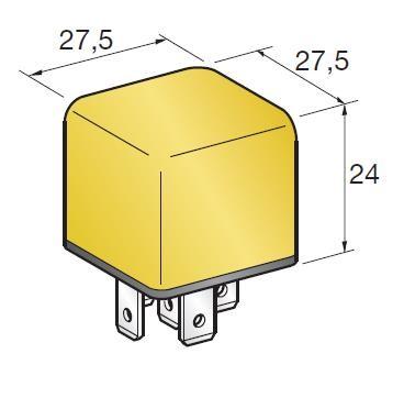 SOSTITUITO DA RE12536 - FUORI PRODUZIONE - RELAY MINI 30A NO YELLOW ( Conf. 1 Pz )