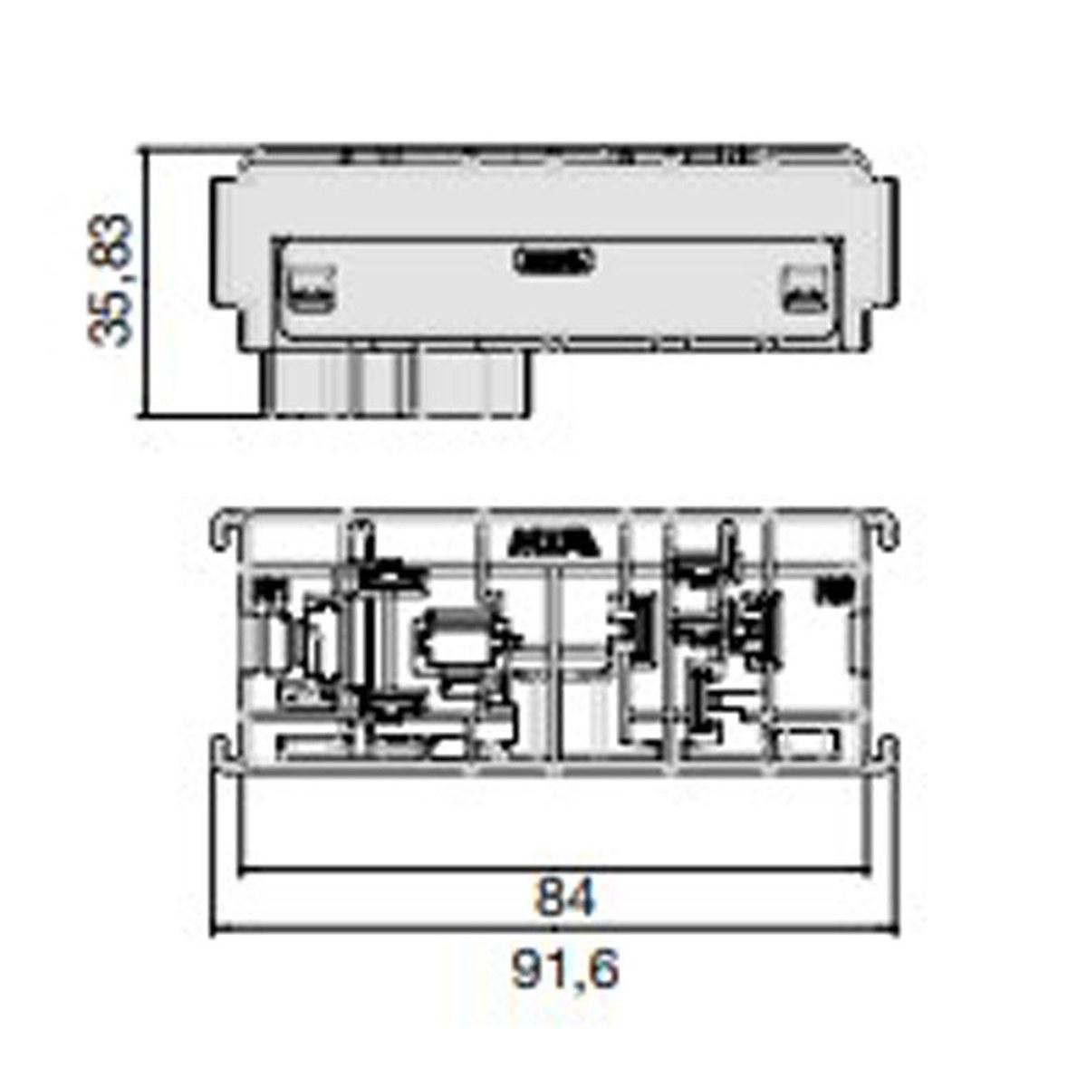 MTA - MODULO MINIRELAY-MAXIRELAY ( Conf. da 1 pz )