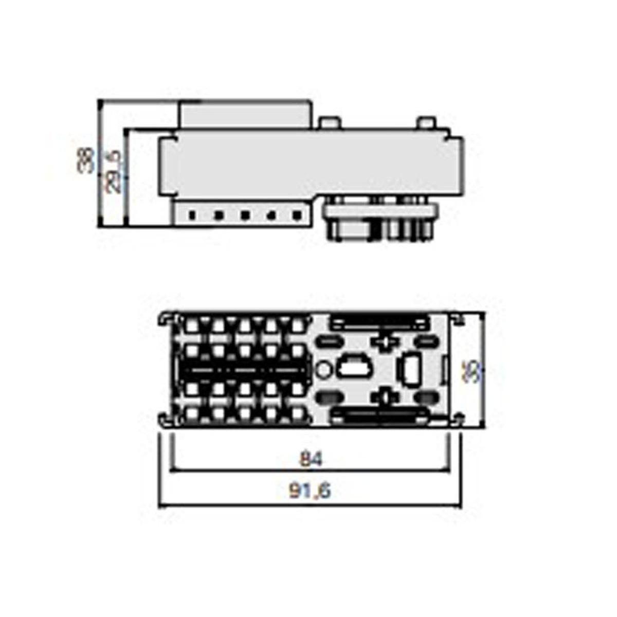 MTA - MODULO MINIVAL-MAXIRELAY ( Conf. da 1 pz )