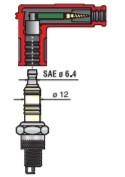 MTA - ATTACCO CANDELA CON SOPP. DISTURBI WP 5K OHM ( Conf. da 5 pz )