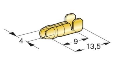 MTA - PIN CAPICORDA L13 M4 ( Conf. da 100 pz )