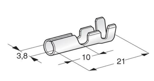 MTA - PIN CAPICORDA L21 F4 ( Conf. da 100 pz )