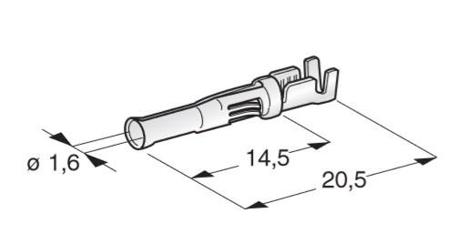 MTA - PIN CAPICORDA ECONOSEAL F1,5 ( Conf. da 200 pz )