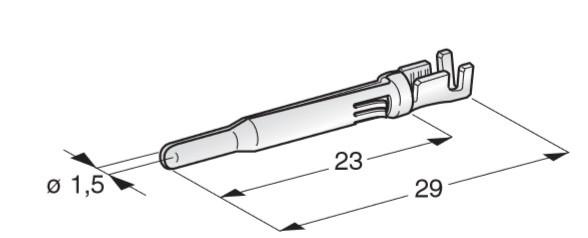 MTA - PIN CAPICORDA ECONOSEAL M1,5 ( Conf. da 200 pz )