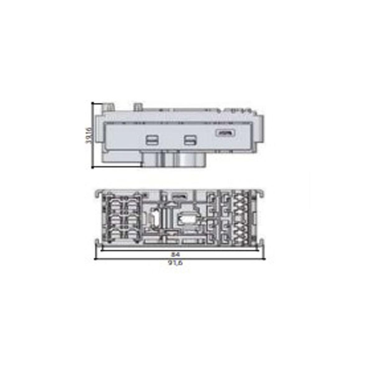 MTA - MODULO /MAXIRELAY-MICRORELAY ( Conf. da 1 pz )