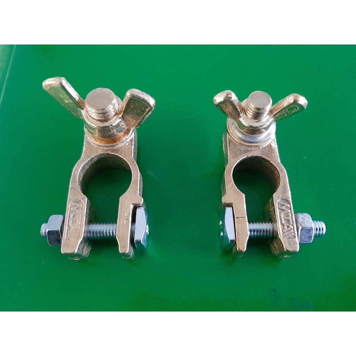 MTA - MORSETTO BATTERIA FUSIONE OTTONE (+) ( Conf. da 5 pz )