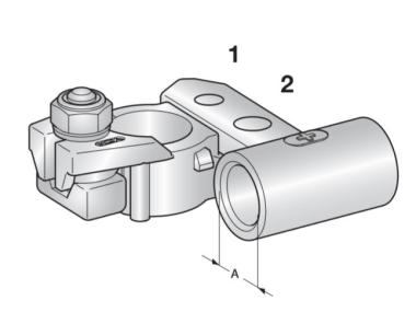 MTA - MORSETTO BATTERIA FUSIONE OTTONE AV(+) ( Conf. da 70 pz )