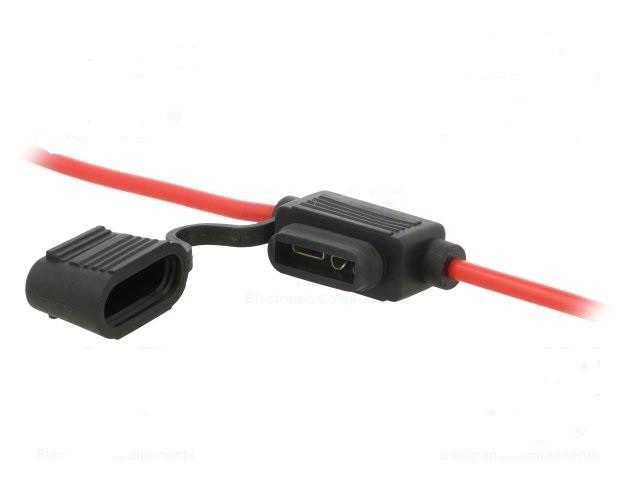 MTA - PORTAFUSIBILE UNIVAL WP W/WIRE 4mmq L 138 mm C/COPERCHIO ( Conf. da 5 pz )