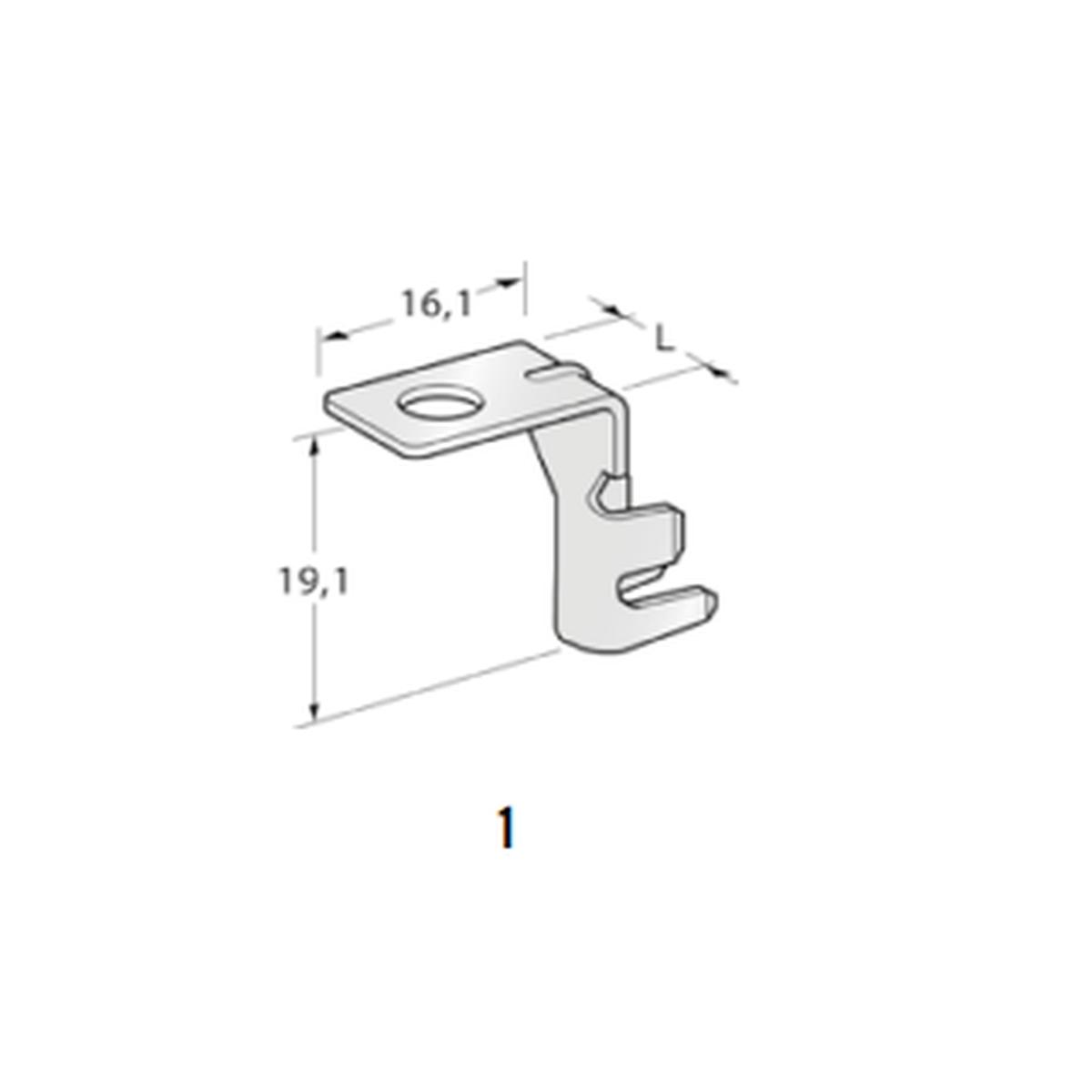 MTA - TERMINALE A OCCHIELLO MIDI G90M5 UNI ( Conf. da 2500 pz )
