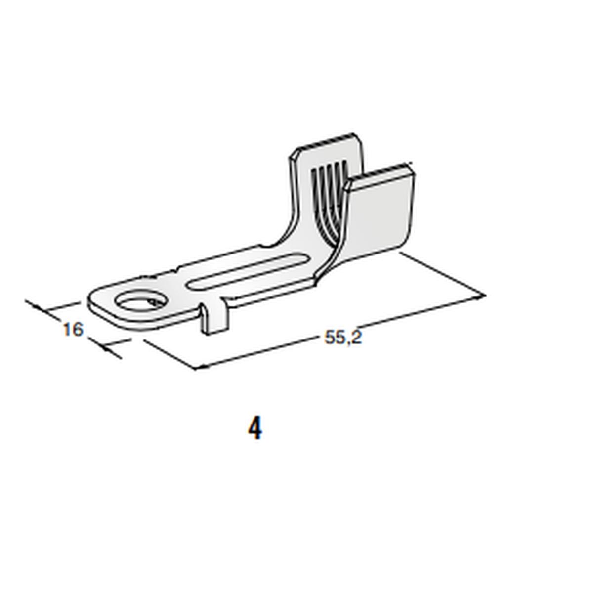 MTA - TERMINALE A OCCHIELLO SMT-C L55M8 ( Conf. da 1000 pz )