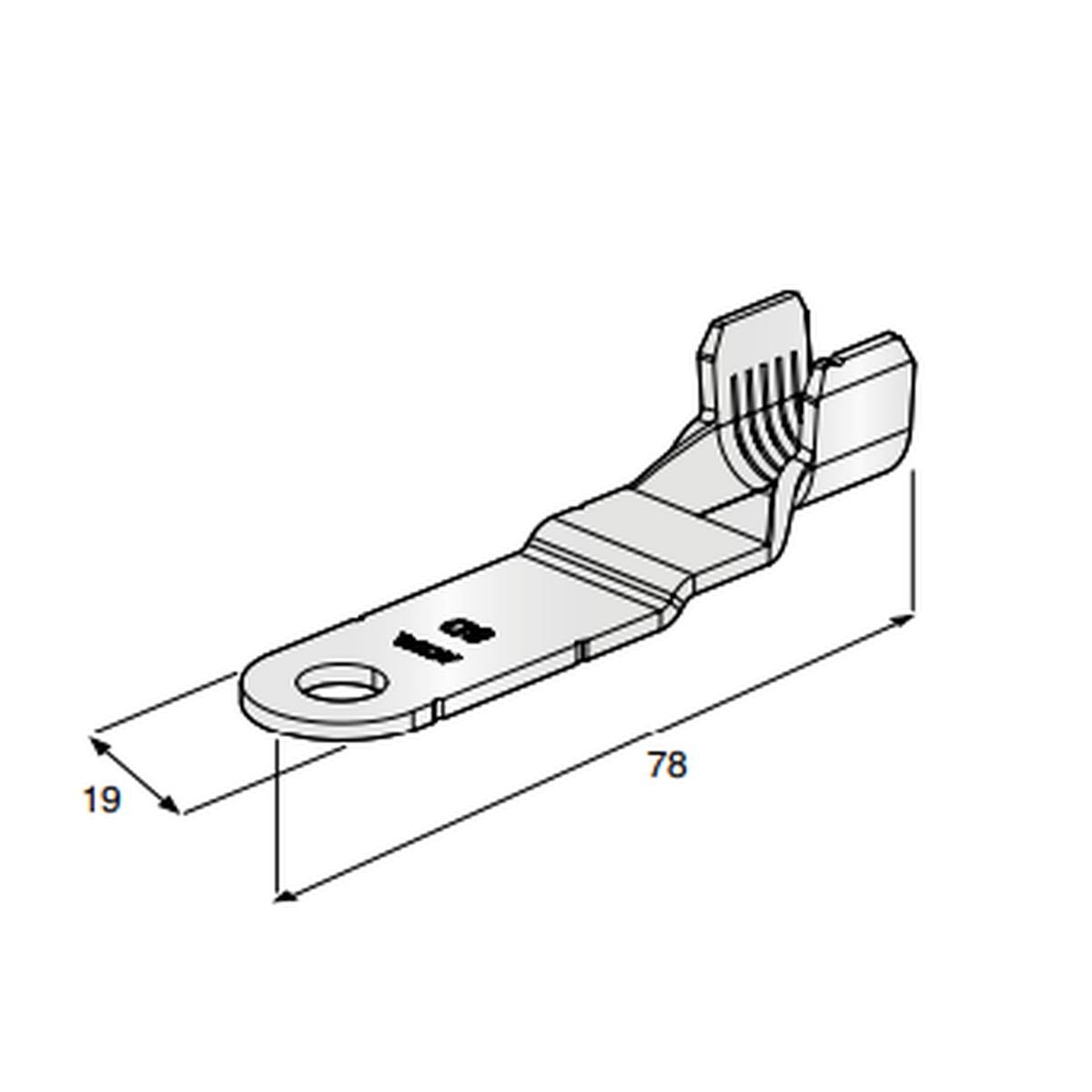 MTA - TERMINALE A OCCHIELLO ALTERNATOR L78M8 ( Conf. da 300 pz )