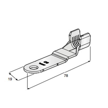 MTA - TERMINALE A OCCHIELLO ALTERNATOR L78M8 ( Conf. da 300 pz )