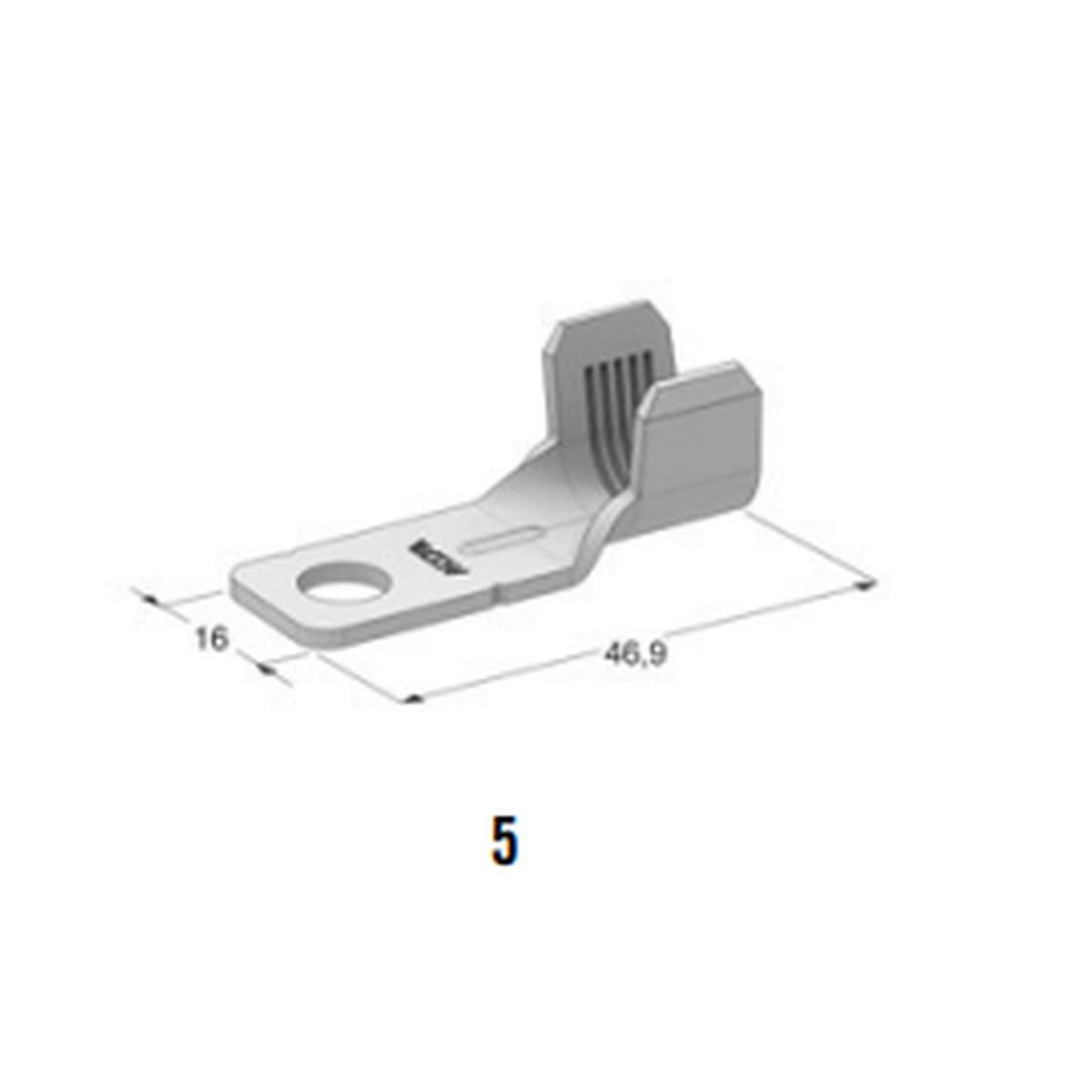MTA - TERMINALE A OCCHIELLO L47M8 ( Conf. da 600 pz )