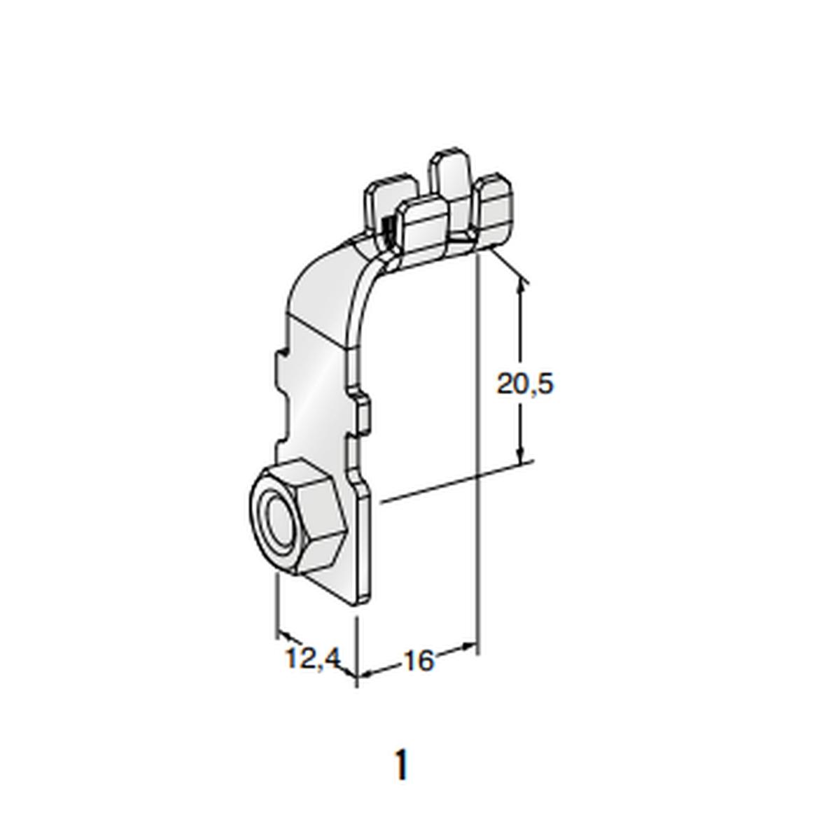 MTA - NUT CAPICORDA SH G90 M5 ( Conf. da 1500 pz )