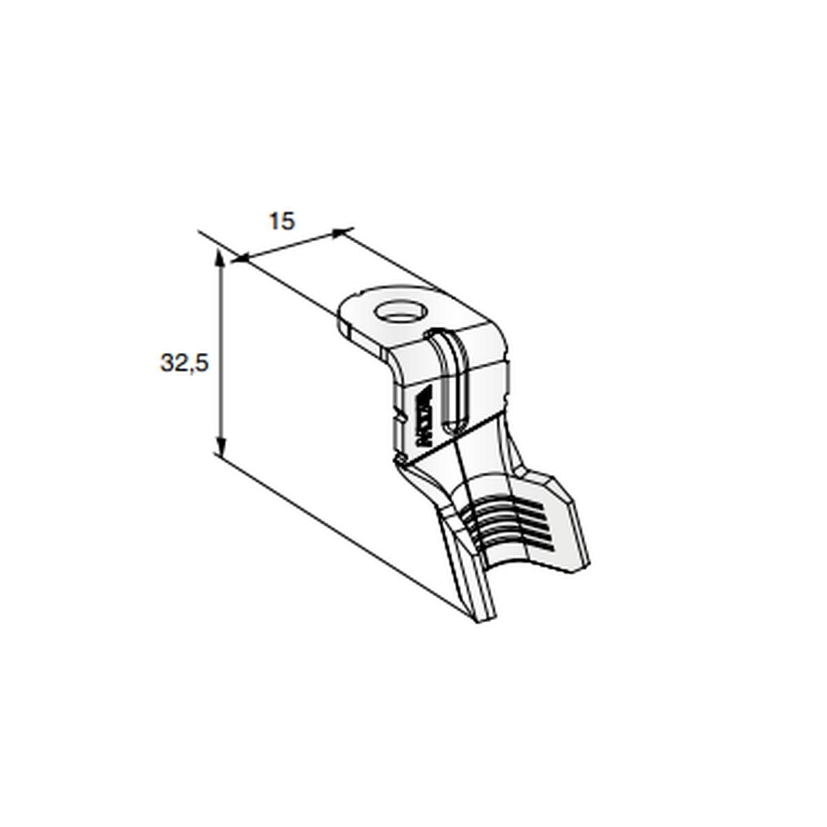 MTA - TERMINALE A OCCHIELLO FL15 G90M6 ( Conf. da 700 pz )