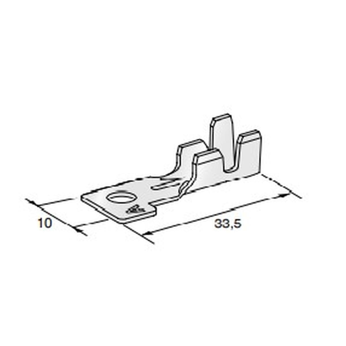 MTA - TERMINALE A OCCHIELLO MIDI L33M5 POL.D ( Conf. da 2000 pz )